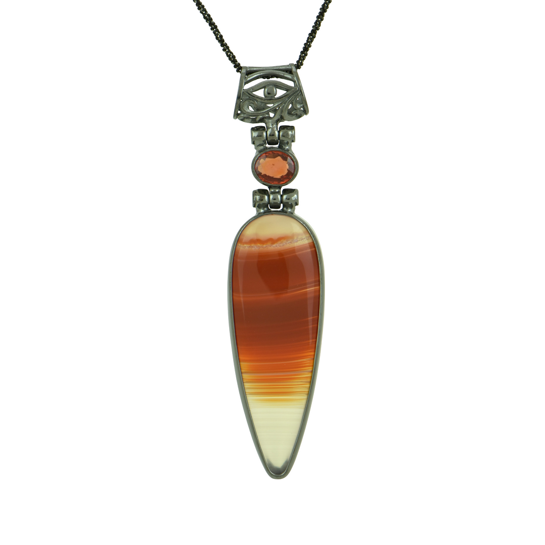 Orange Agate Pendant