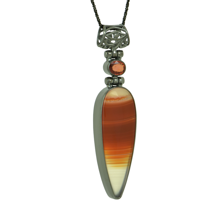 Orange Agate Pendant