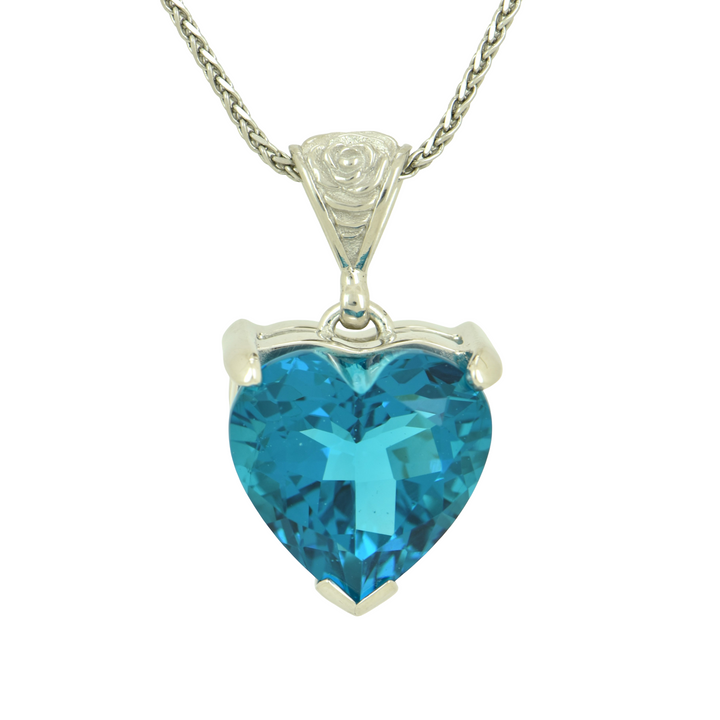 Blue Green Obsidian Pendant