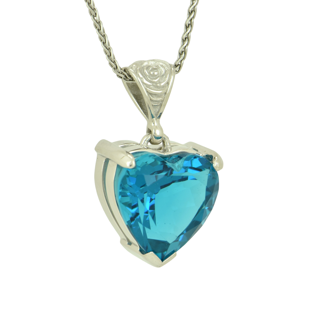 Blue Green Obsidian Pendant