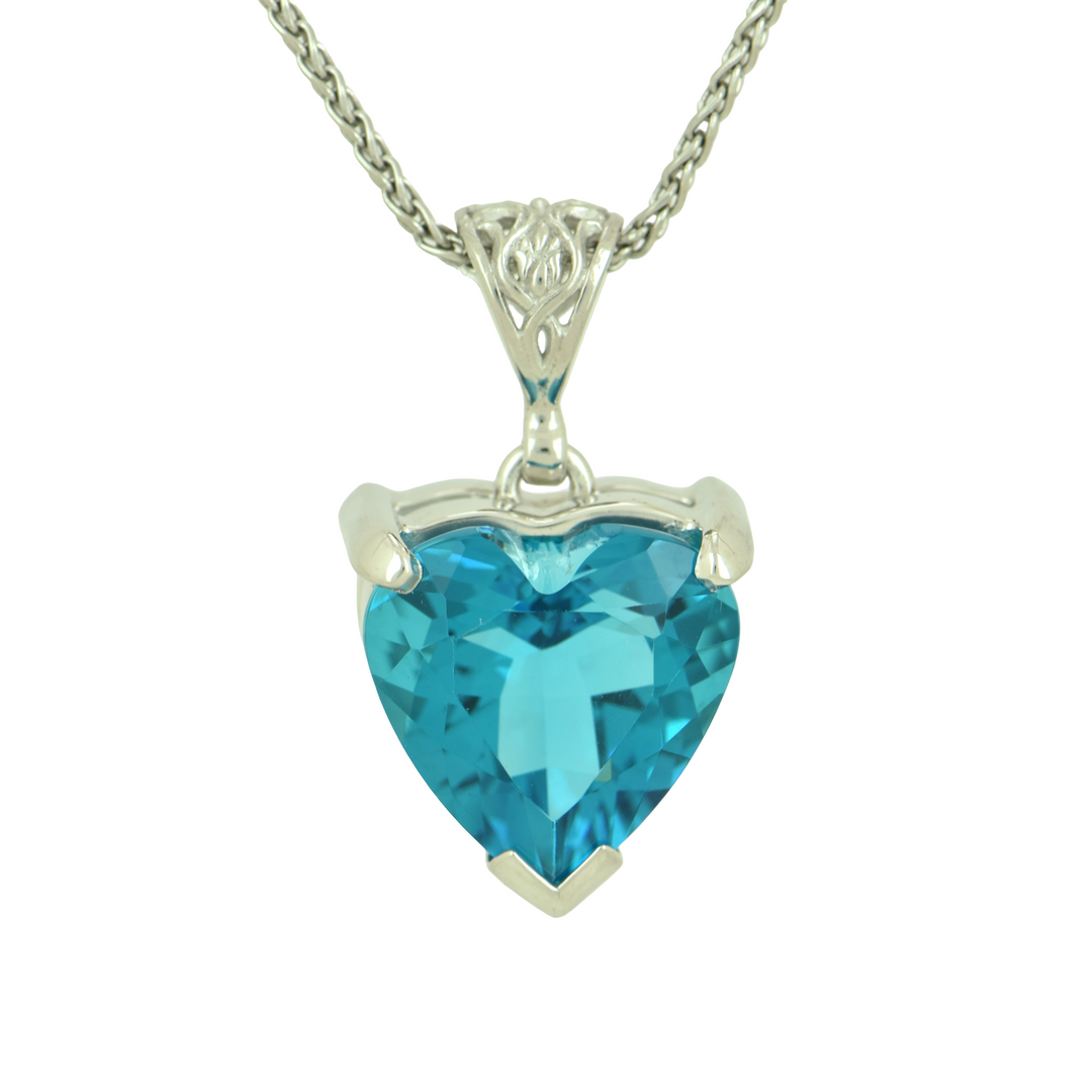 Blue Green Obsidian Pendant