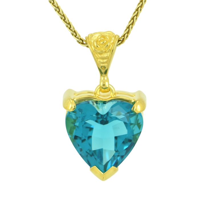 Blue Green Obsidian Pendant
