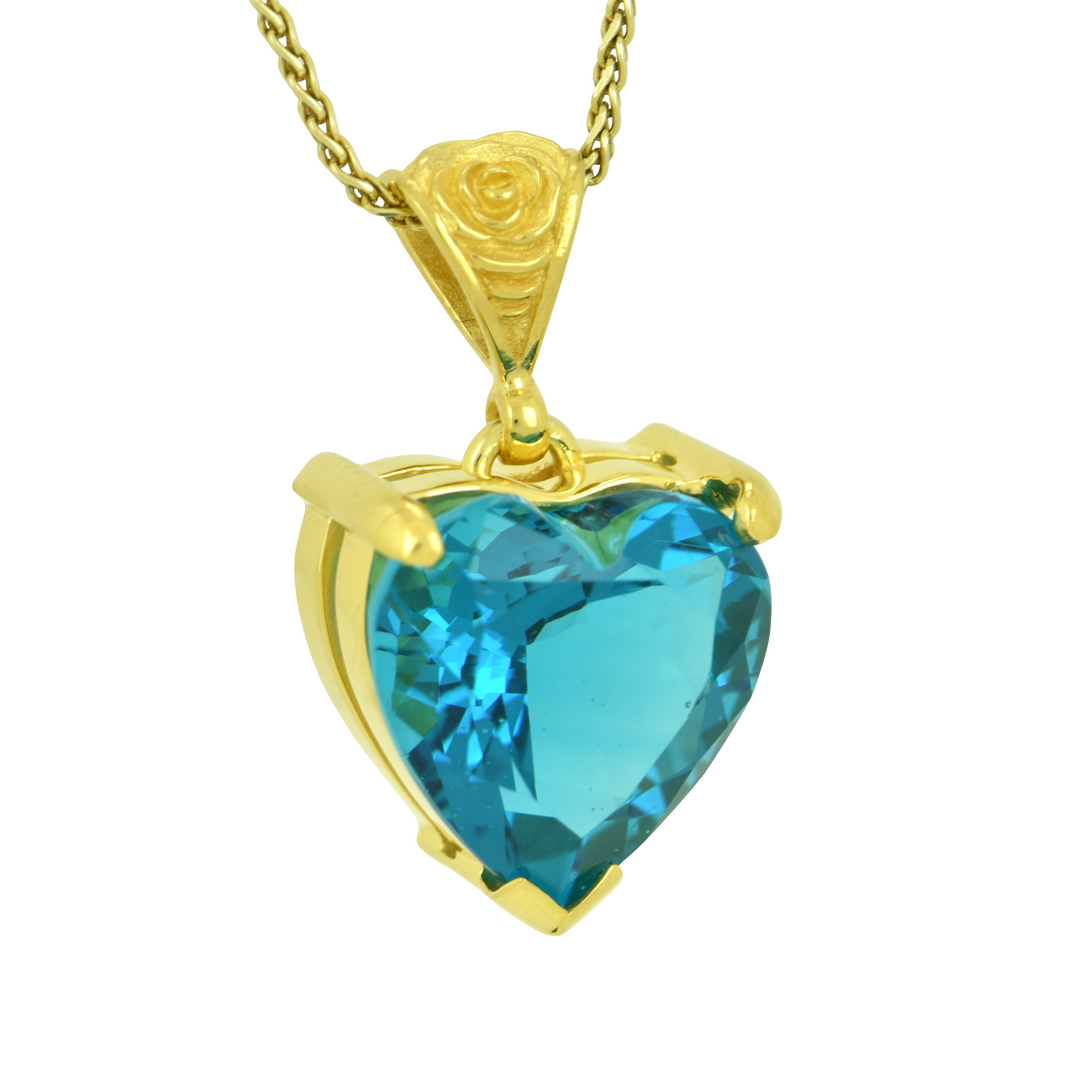 Blue Green Obsidian Pendant