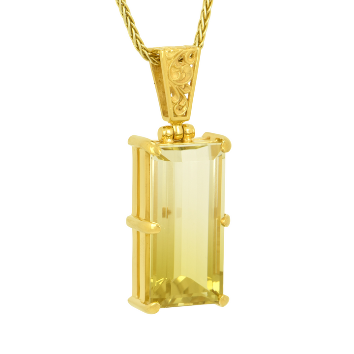 Lemon Quartz Pendant