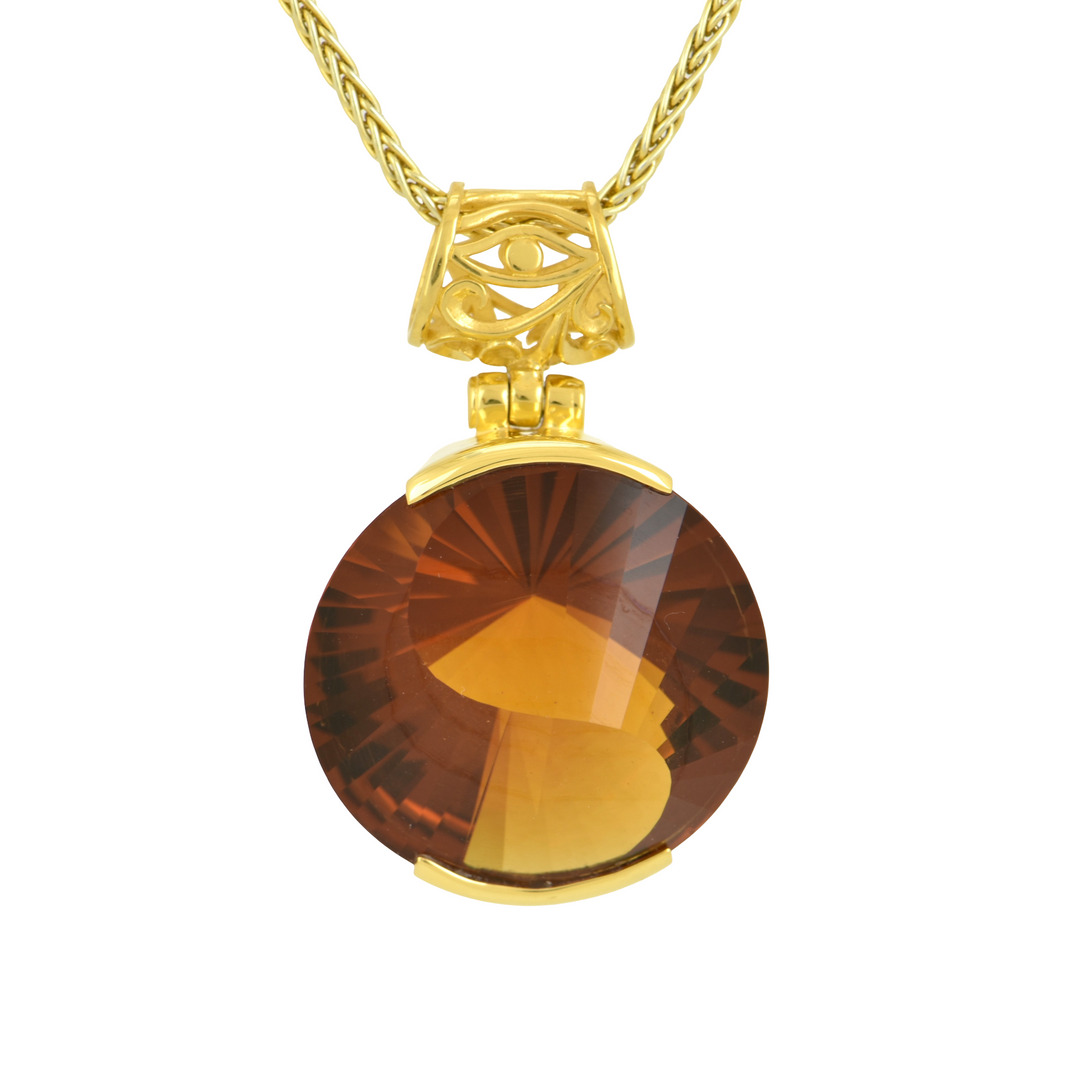 Golden Hydro Quartz Pendant
