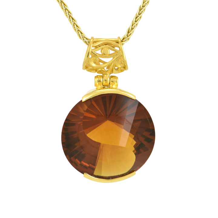 Golden Hydro Quartz Pendant