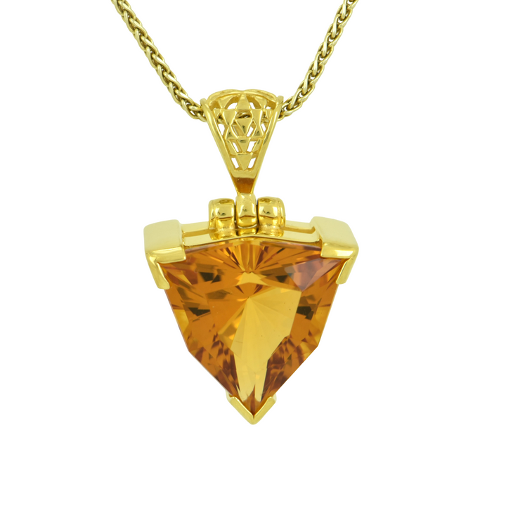 Golden Hydro Quartz Pendant