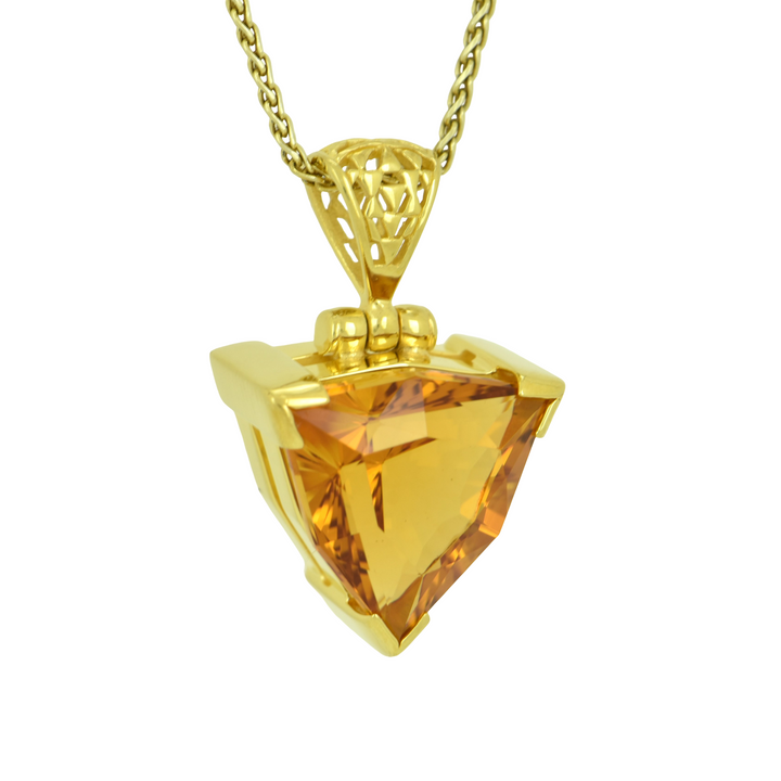 Golden Hydro Quartz Pendant