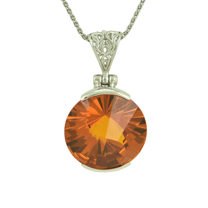 Golden Hydro Quartz Pendant