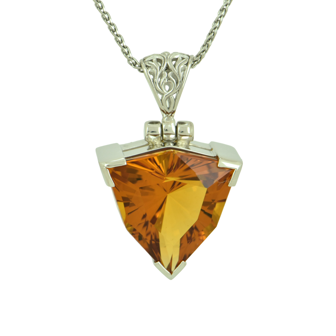 Golden Hydro Quartz Pendant
