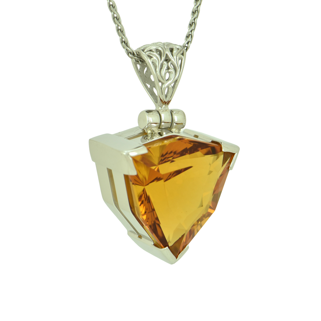 Golden Hydro Quartz Pendant