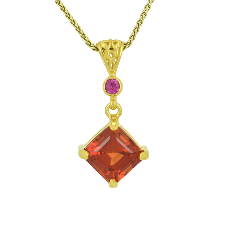 Padparadscha Sapphire Pendant