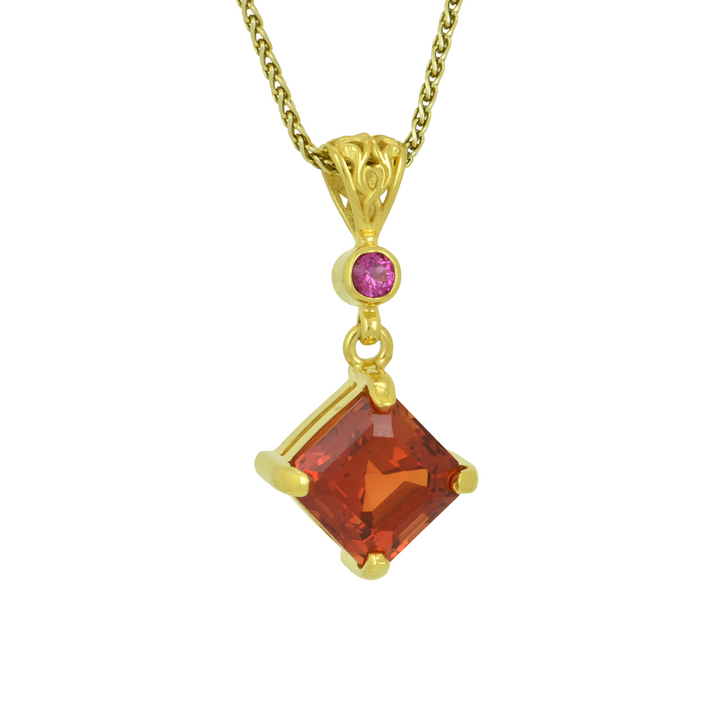 Padparadscha Sapphire Pendant