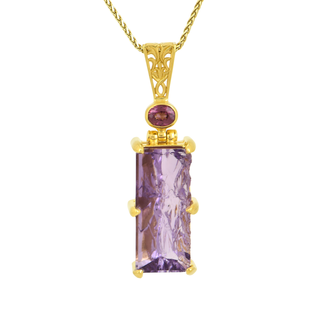 Lavender De Fleur Amethyst Angelic Reflections Pendant