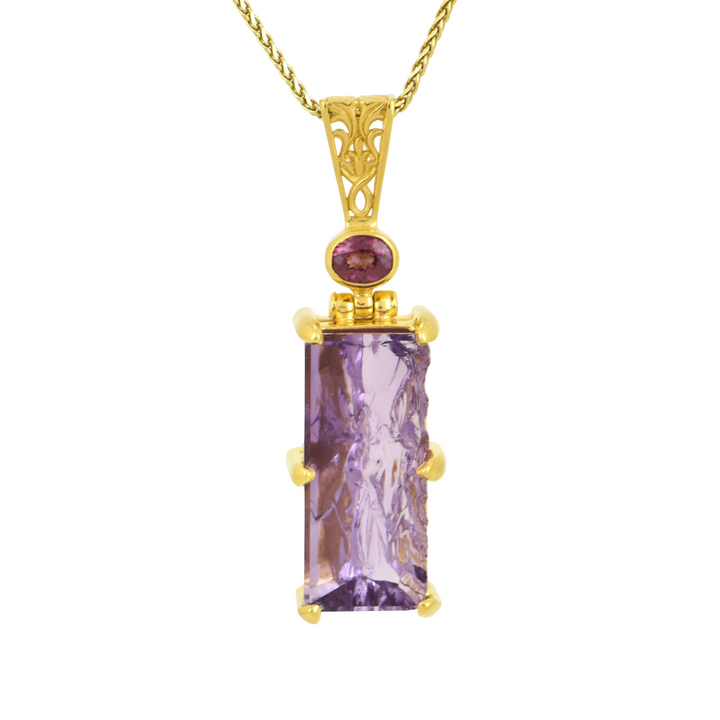 Lavender De Fleur Amethyst Angelic Reflections Pendant