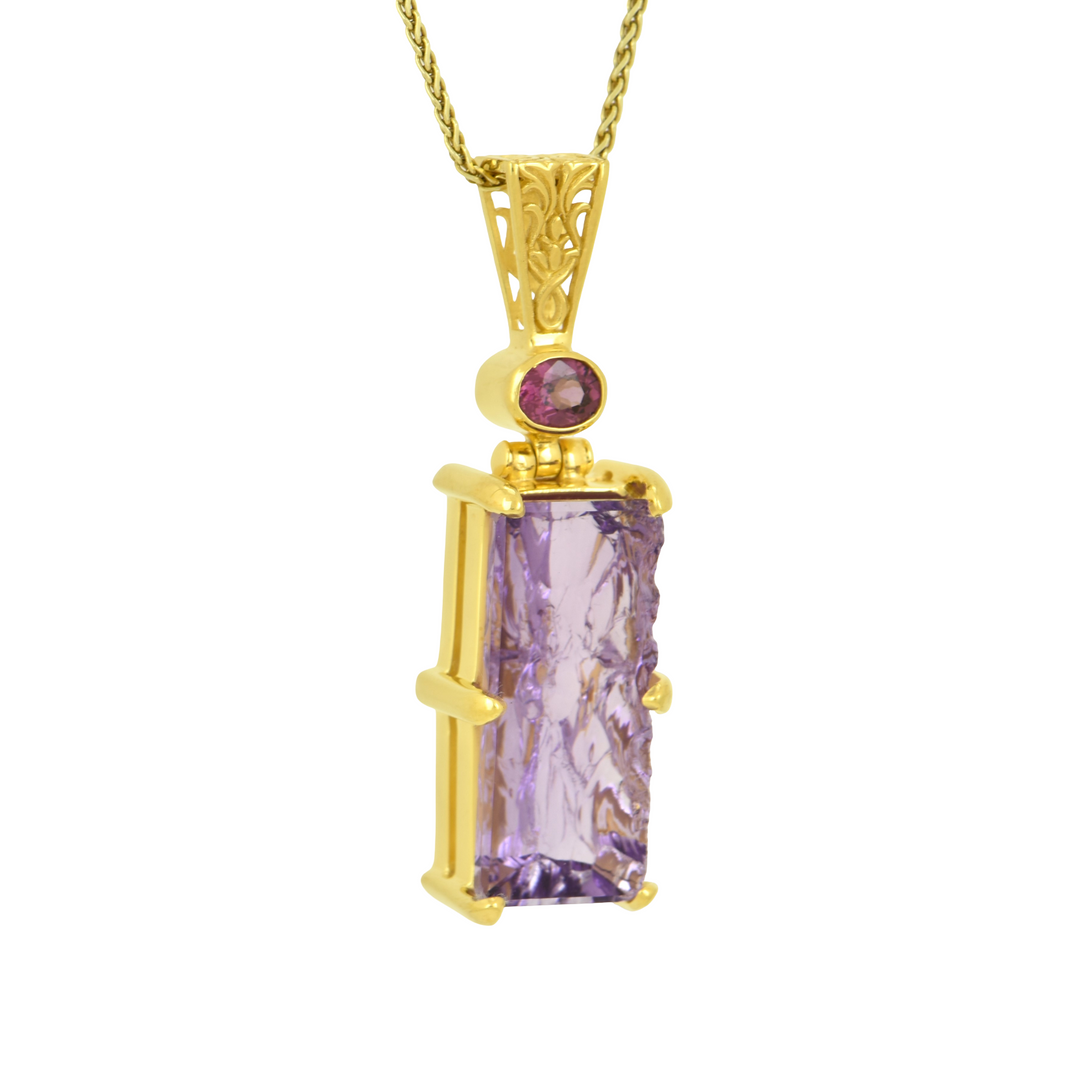 Lavender De Fleur Amethyst Angelic Reflections Pendant