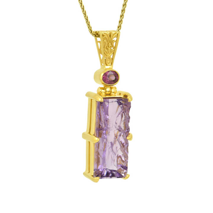 Lavender De Fleur Amethyst Angelic Reflections Pendant