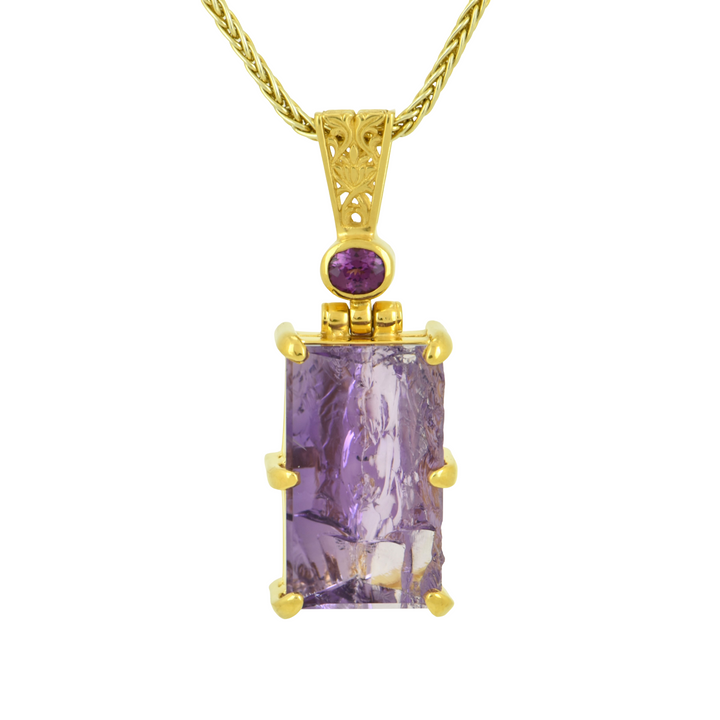 Lavender De Fleur Amethyst Angelic Reflections Pendant