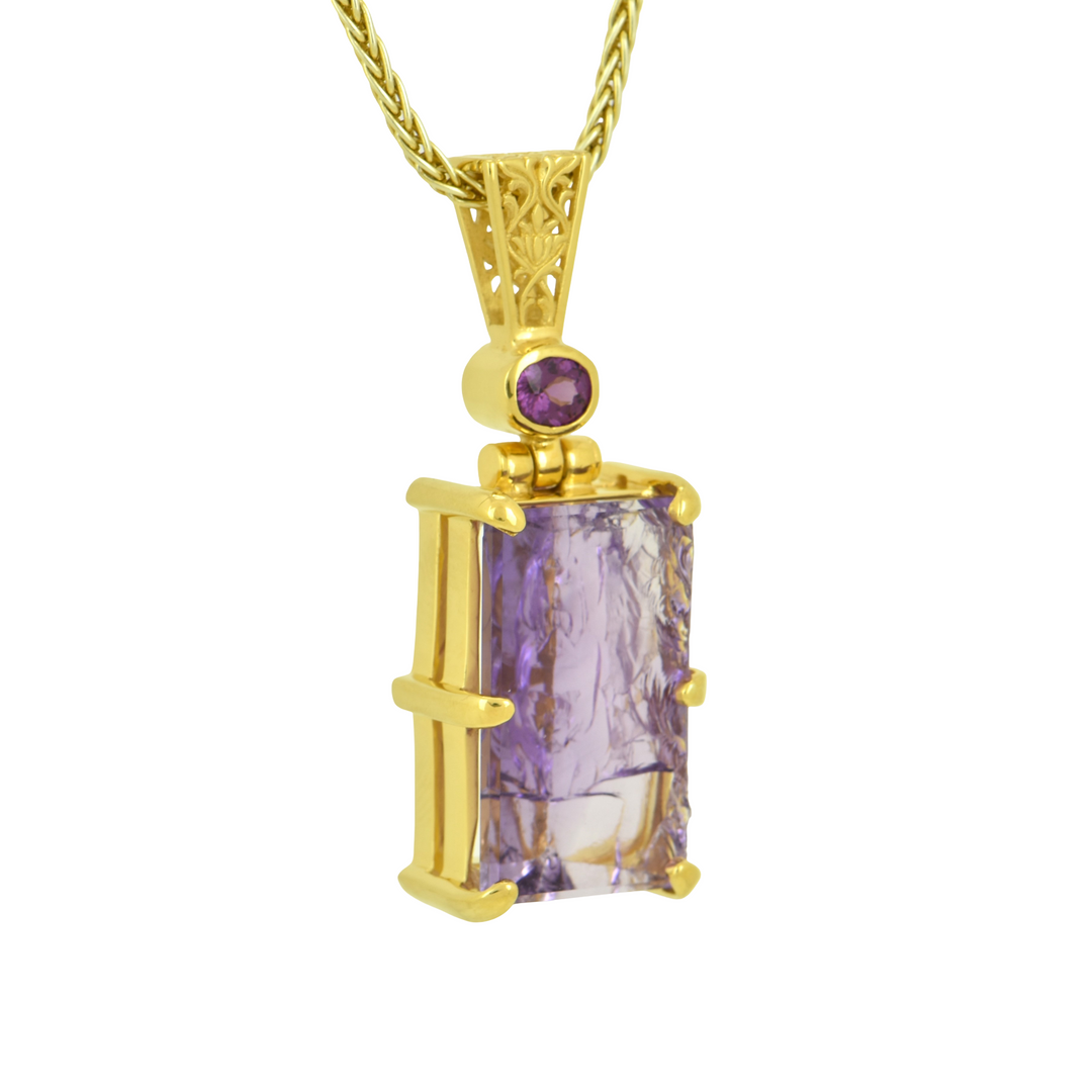 Lavender De Fleur Amethyst Angelic Reflections Pendant