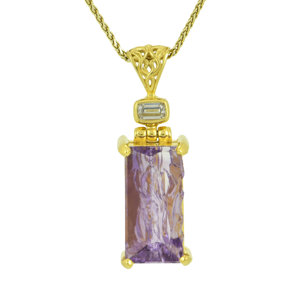Lavender De Fleur Amethyst Angelic Reflections Pendant