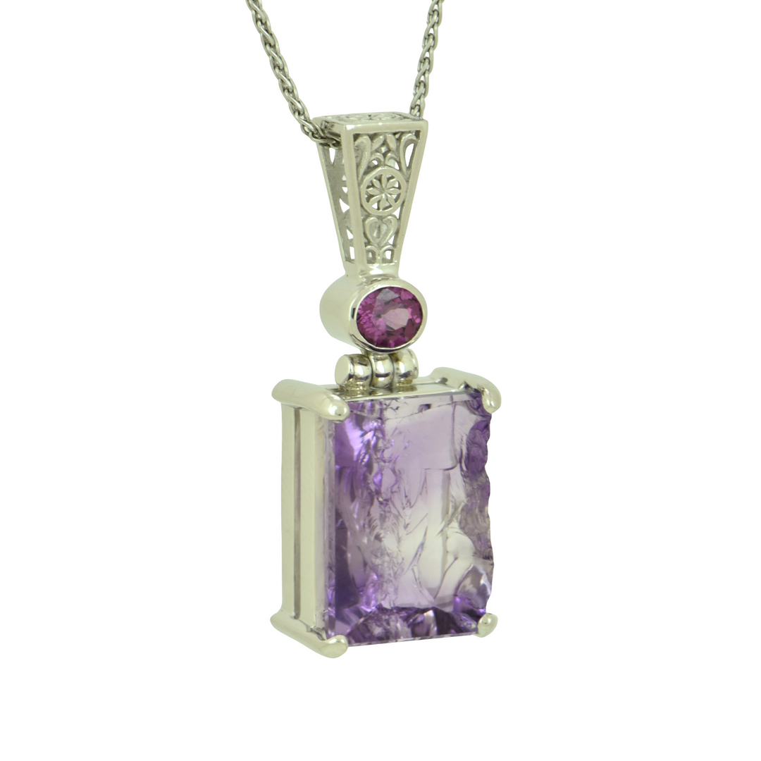 Lavender De Fleur Amethyst Angelic Reflections Pendant