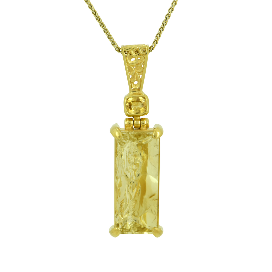 Angelic Reflections Citrine Pendant