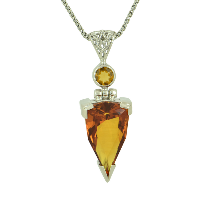 Cognac Sapphire Pendant