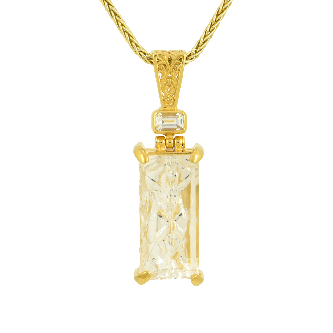 Angelic Reflections Clear Quartz Pendant