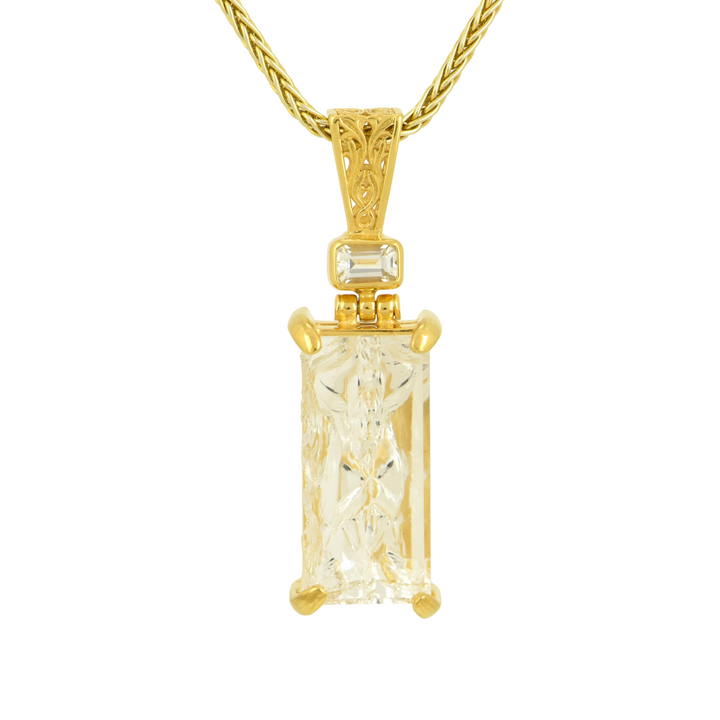 Angelic Reflections Clear Quartz Pendant