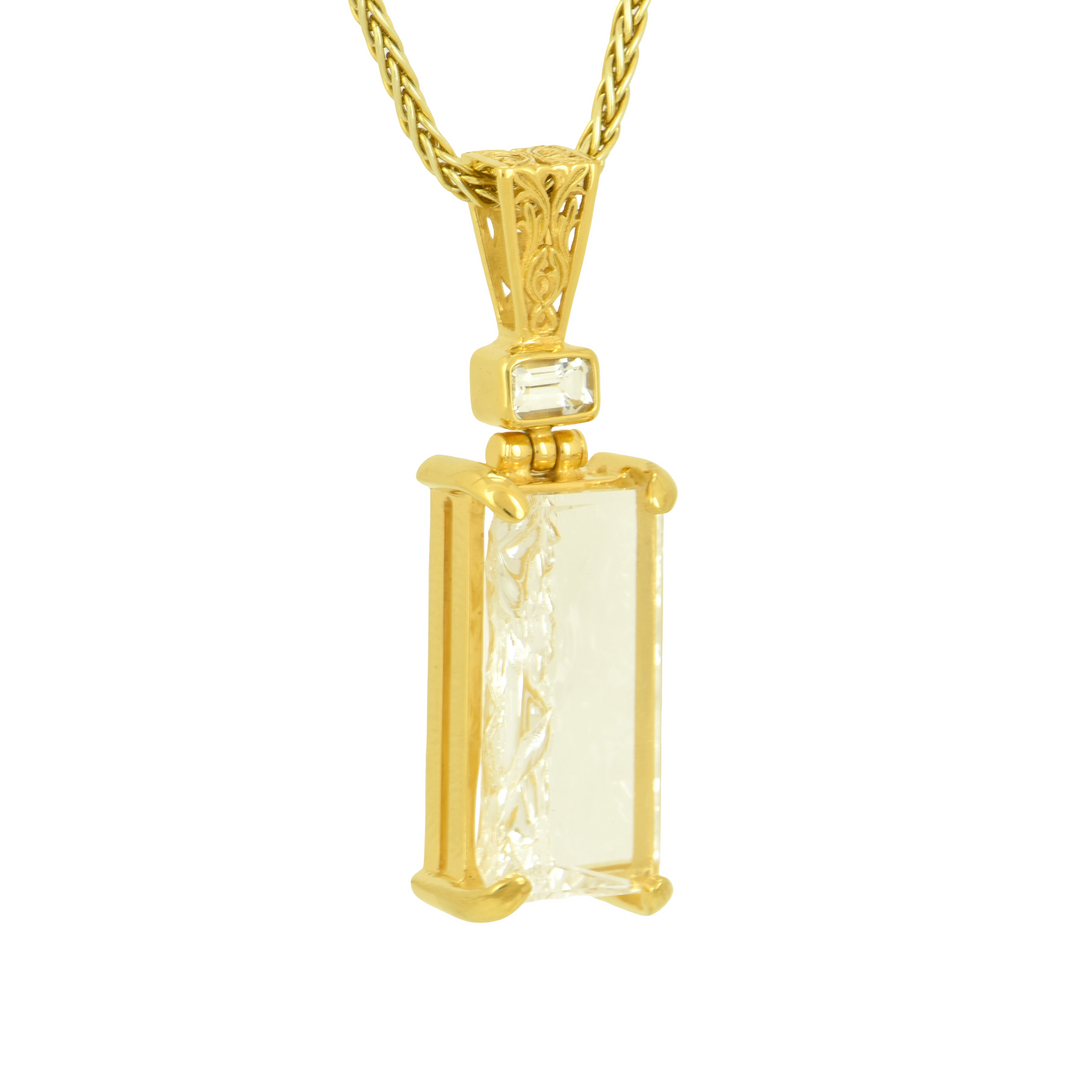 Angelic Reflections Clear Quartz Pendant