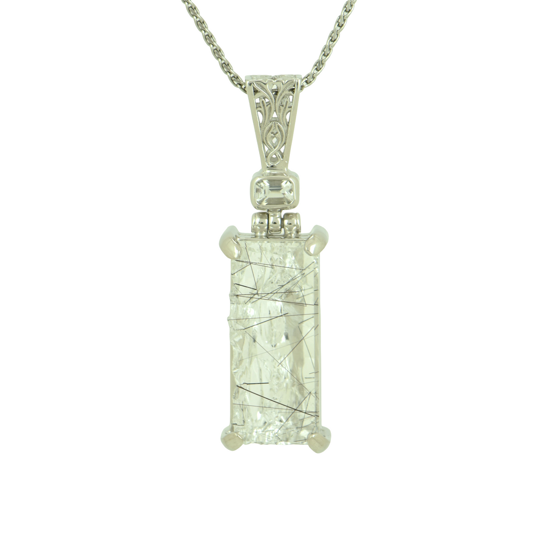 Angelic Reflections Black Tourmaline Pendant