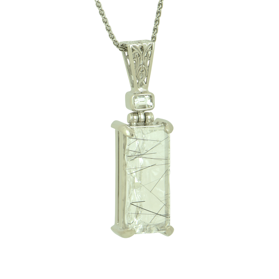 Angelic Reflections Black Tourmaline Pendant