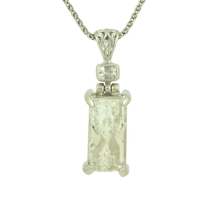 Angelic Reflections Clear Quartz Pendant