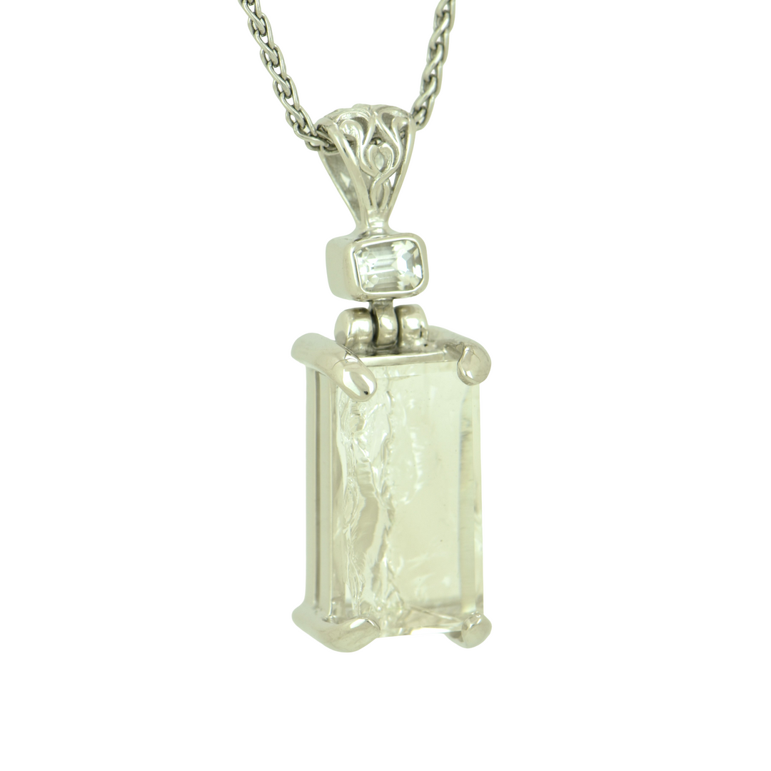 Angelic Reflections Clear Quartz Pendant