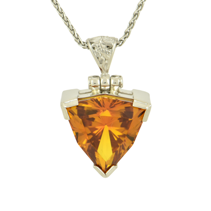 Cognac Sapphire Pendant