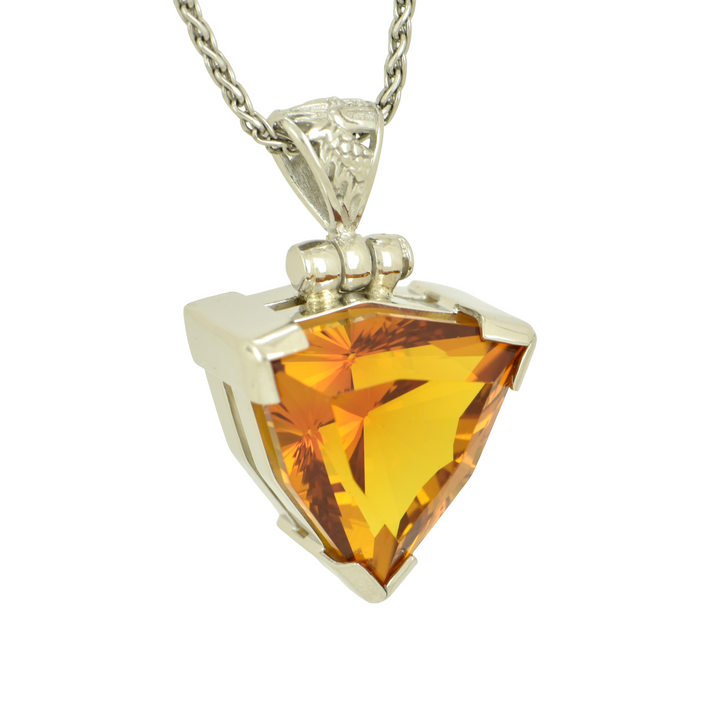 Cognac Sapphire Pendant