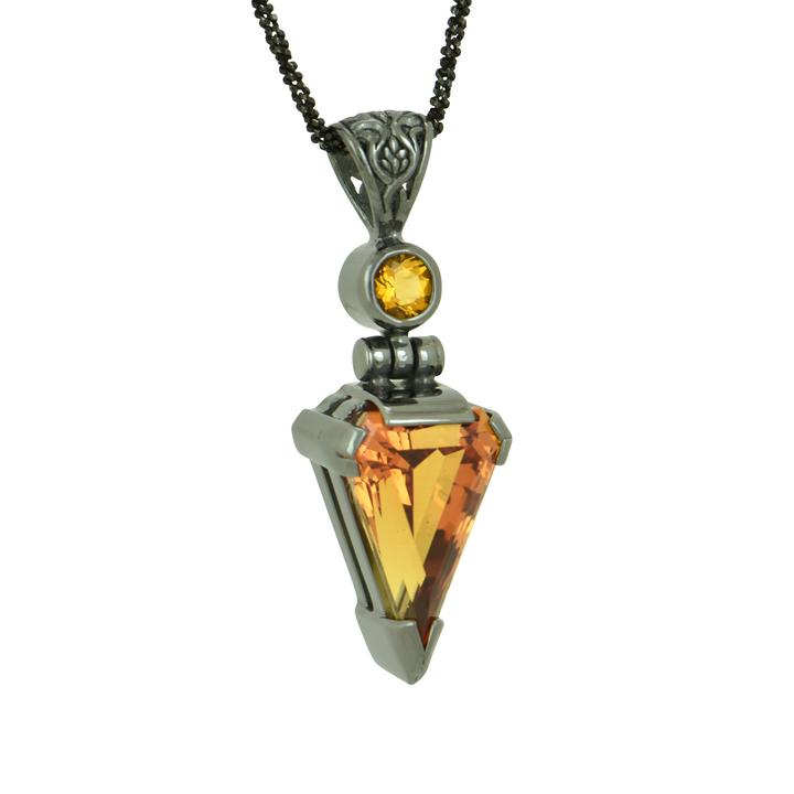 Cognac Sapphire Pendant