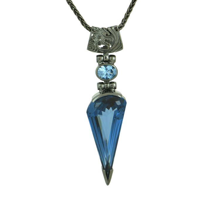 Blue Green Spinel Pendant