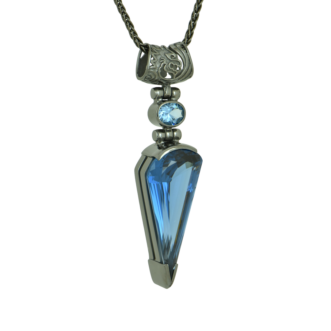 Blue Green Spinel Pendant