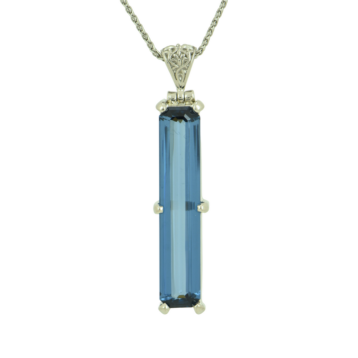 Blue Green Spinel Pendant