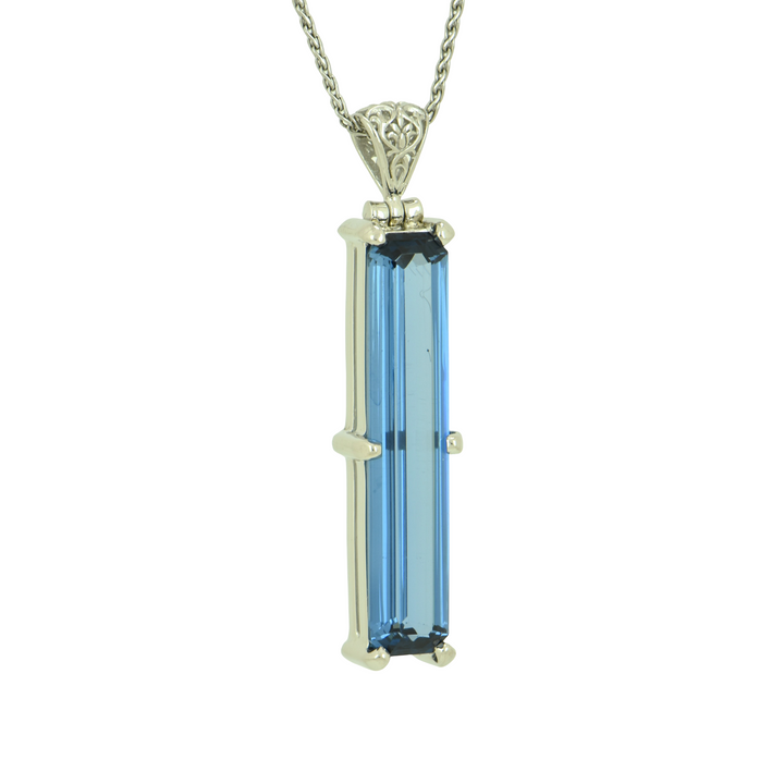 Blue Green Spinel Pendant