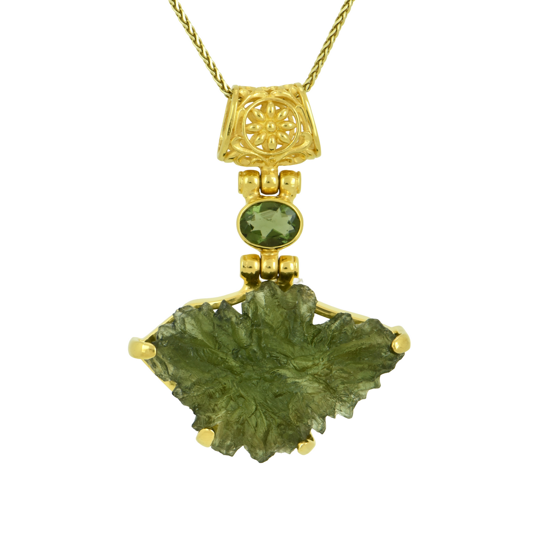 Besednice Moldavite Pendant