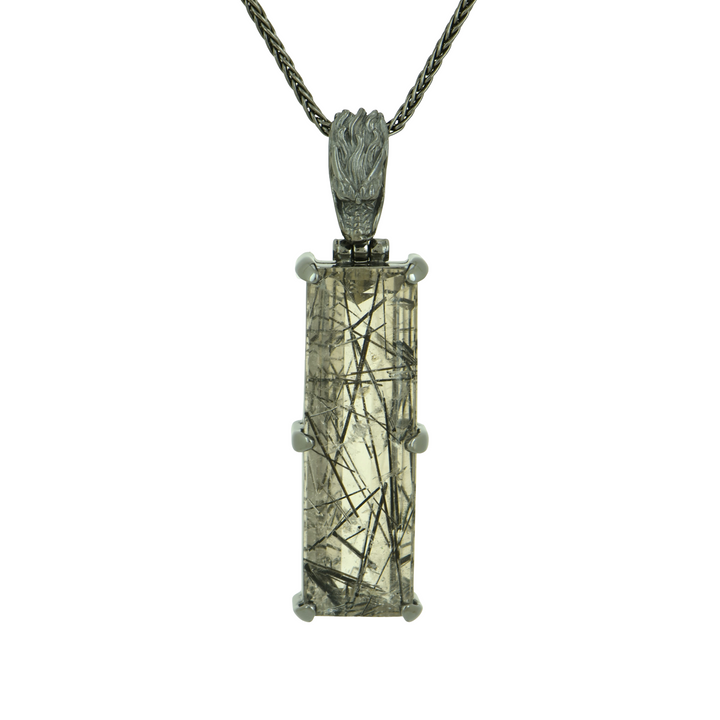 Black Rutilated Quartz Pendant