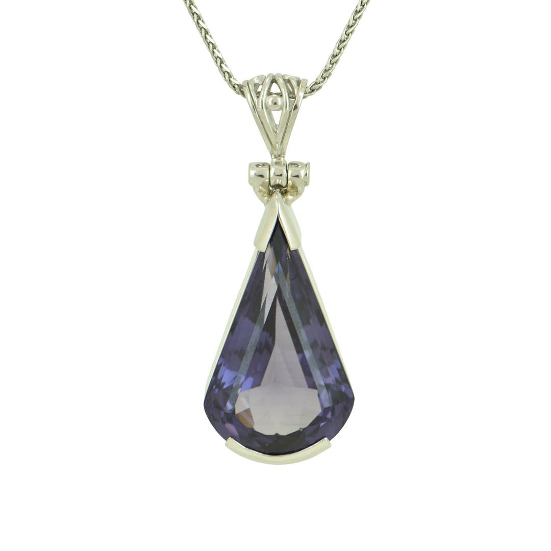 Alexandrite Effect Sapphire Pendant