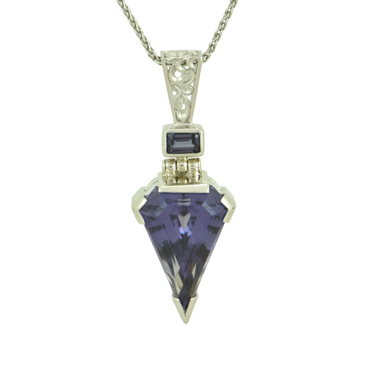 Alexandrite Effect Sapphire Pendant