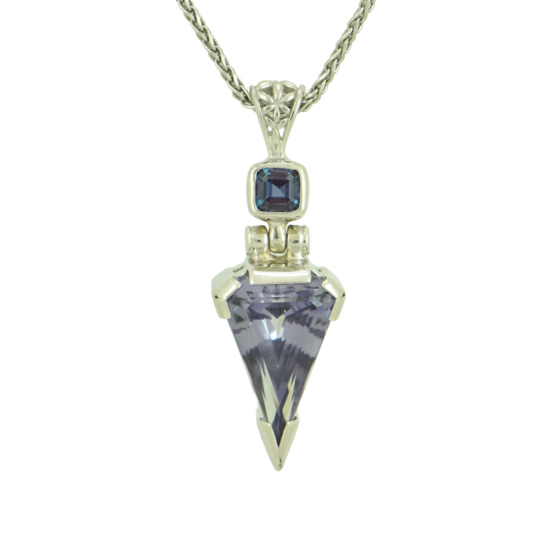 Alexandrite Effect Sapphire Pendant