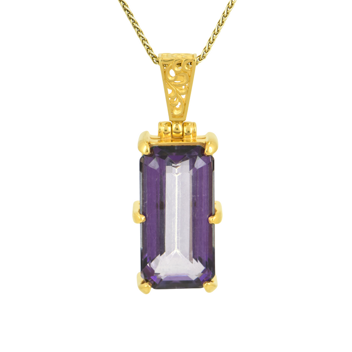 Alexandrite Effect Sapphire Pendant