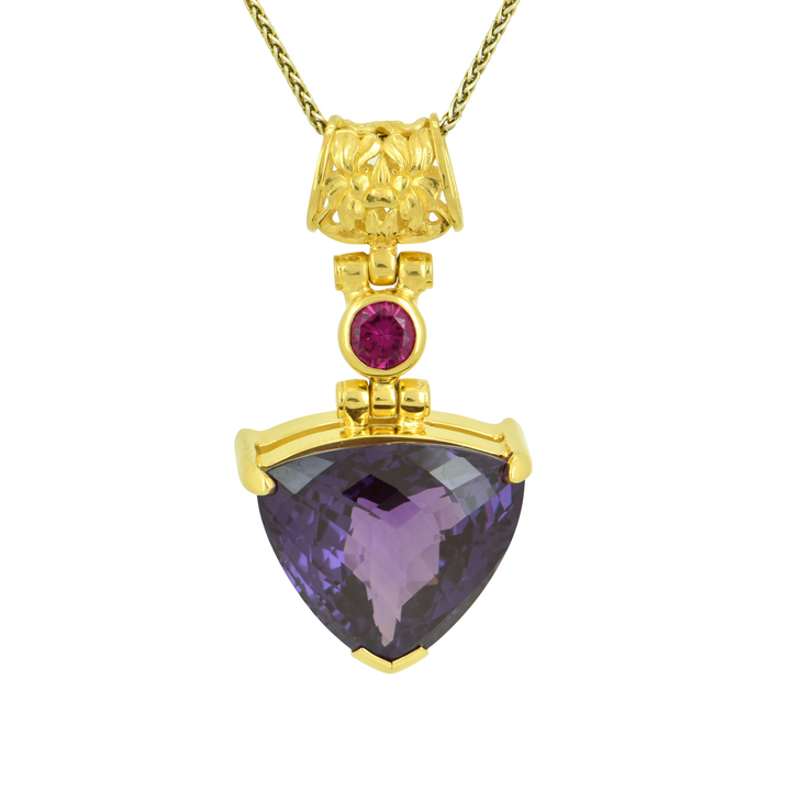 Alexandrite Effect Sapphire Pendant