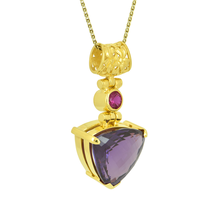 Alexandrite Effect Sapphire Pendant