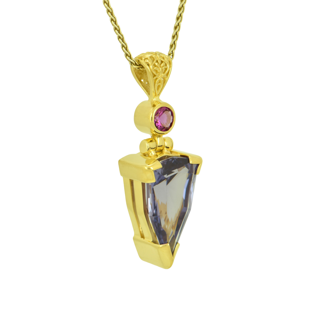 Alexandrite Effect Sapphire Pendant